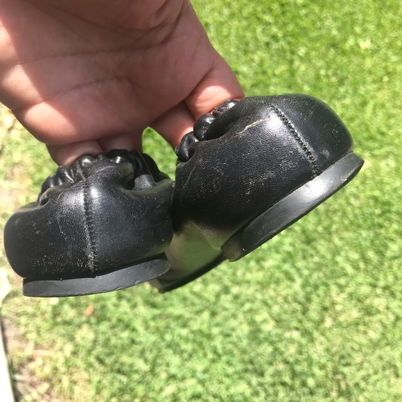 Black Reva Tory Burch Flats. - Picture 3 of 7